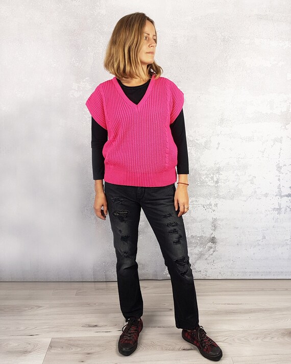 Vintage sleeveless sweater hotsell