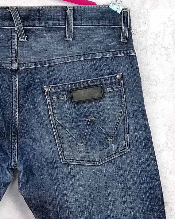 laser Spuug uit kraam Vintage Wrangler-jeans Maat W 36 L 31 Spijkerbroek Rechte - Etsy België