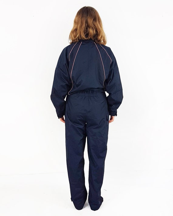 Ski jumpsuit, ski suit, Size S, Navy blue vintage… - image 4