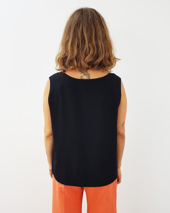 Black vest top, Size M, Simple minimalist style, … - image 4