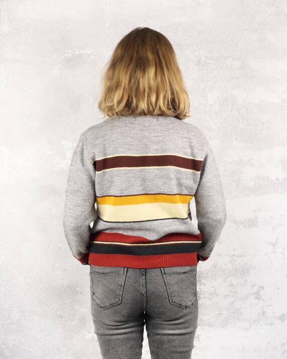 Jantzen sweater, 90s striped casual pullover, Com… - image 3