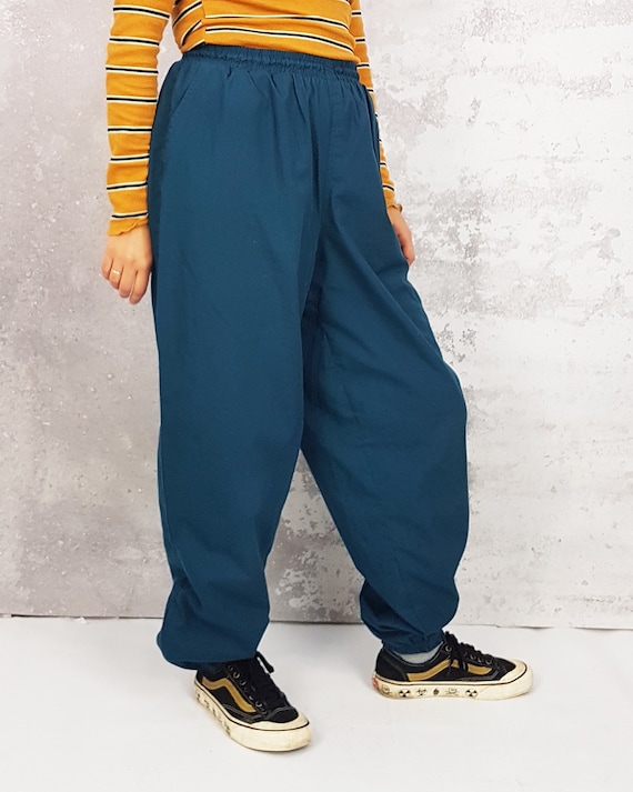 Vintage tracksuit bottoms, Size M, Donnay teal tr… - image 5