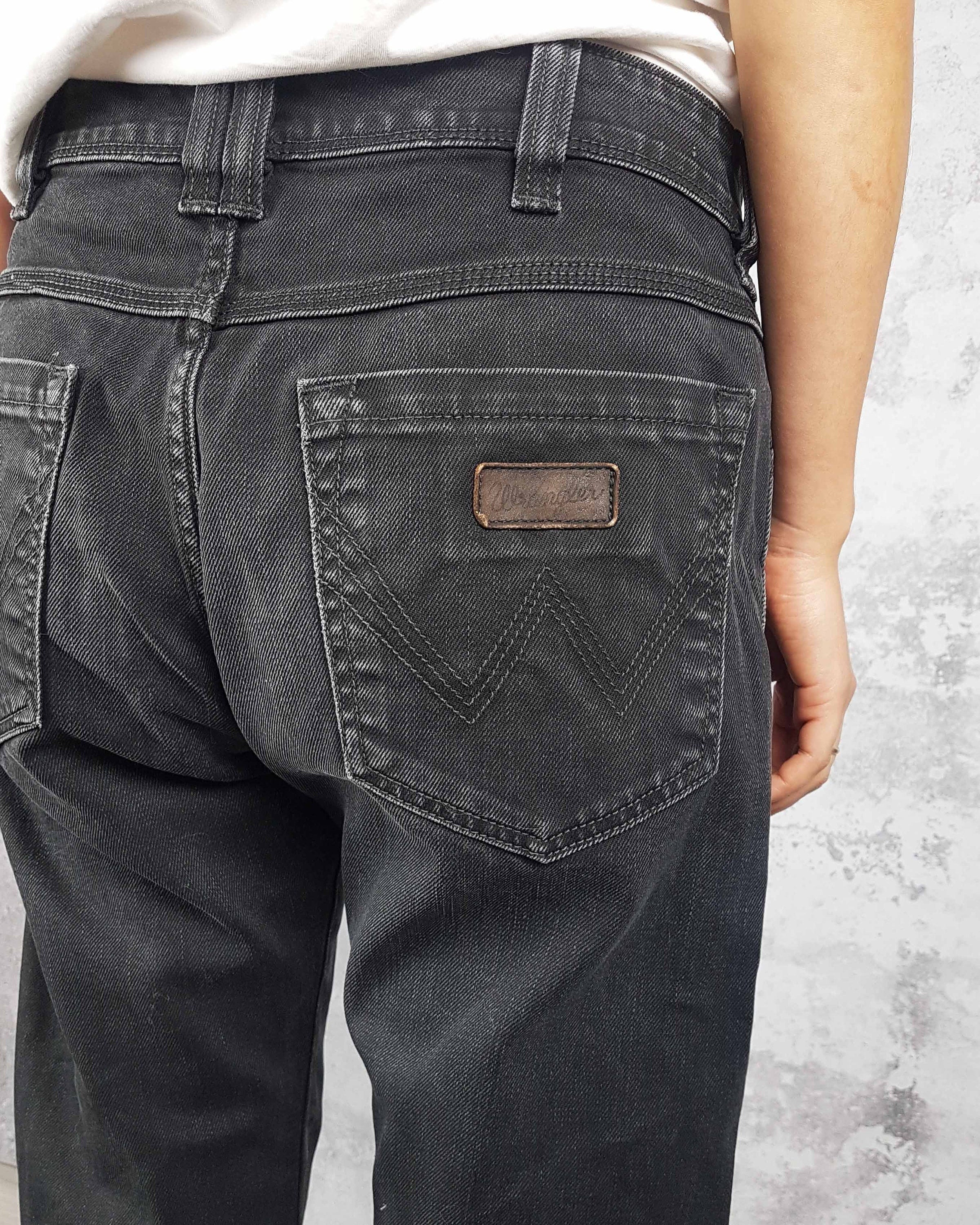 Vintage Wrangler Jeans, Size W 33 L 32, Denim Black Pants
