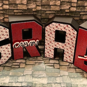 Airman 3D GRAD Letters, Sneaker Head Party Décor, - Etsy