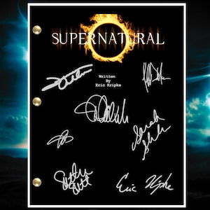 Supernatural Autographed Signed Script Reprint 59 Page Script Plus Signed Cover