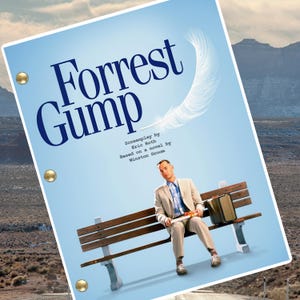Forrest Gump Movie Script Reprint Screenplay- 131 Pages- Tom Hanks, Gary Sinise