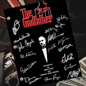 Der Pate Autogrammed Signierter Film Drehbuch Nachdruck Marlon Brando Al Pacino Marlon Brando Diane Keaton Talia Shire John Cazale