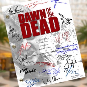 Dawn of the Dead 2004 Autograph Signed Script Reprints 109 Pages Horror Zombie Movie Script Draft