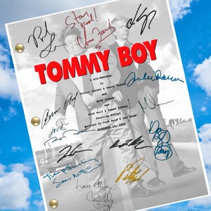Tommy Boy Movie Script Autogramm Nachdrucke, 118 Seiten Plus Cover, Chris Farley, Rob Lowe, David Spade, Bo Derick, und viele mehr.