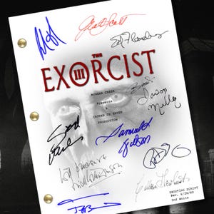 Herdruk filmscript The Exorcist III met 10 herdrukken handtekening | 140 pagina&#39;s | Verzamelobject scenario | Horrorfilm
