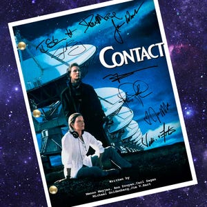 Contact Movie Script / Screenplay Reprint Autographed - Signed By Cast Members Movie Script Draft