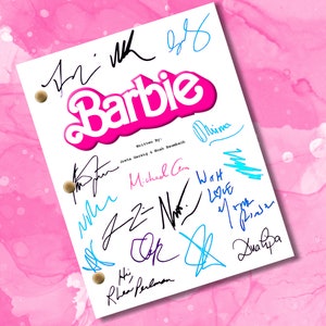 Barbie Movie Script Autographed Reprint Full Script Screenplay