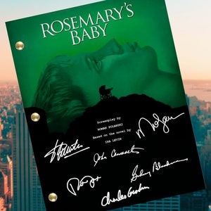 Rosemary&#39;s Baby ondertekend gesigneerd script Volledig scenario Herdruk volledig script