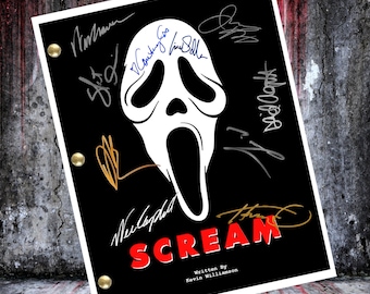 Scream Script Signed- Autograph Reprints- 120 Pages- Ghost Face- Scream 1996