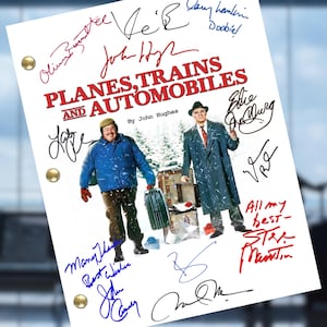 Planes Trains and Automobiles Movie Script Autograph Signed Reprint Screenplay Starring John Candy & Steve Martin