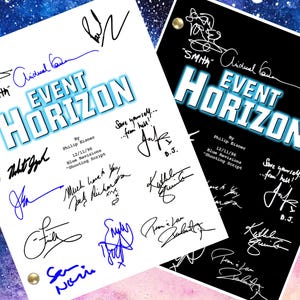 Event Horizon Script Signed, Autograph Reprints, 130 Pages Plus Cover Sci-Fi