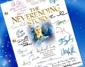 The Neverending Story Movie Script Signed Autographed Reprint Movie Script Screenplay