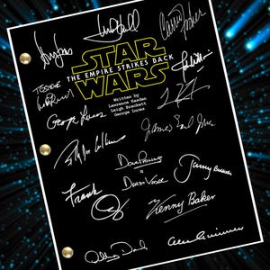 Star Wars Full Movie Script Screenplay Reprint Star Wars The Empire Strikes Back