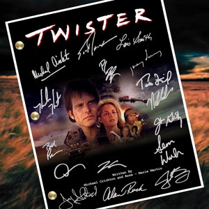 Twister Movie Script Signed Autograph Reprints- Bill Paxton, Helen Hunt, Bill Paxton, Jami, Cary Elwes, Jami Gertz
