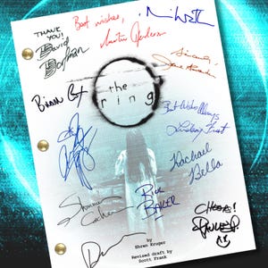 The Ring 2002 Movie Script Reprint w/ 12 Autograph Reprints | 114 Pages | Horror Screenplay Collectible | Naomi Watts, Samara Morgan