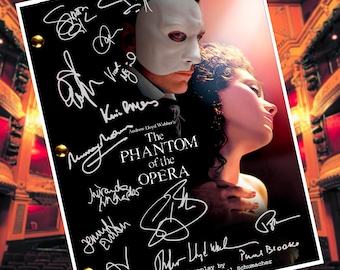 Phantom Of The Opera Movie Signed Script Reprint, Autographed Signed Screenplay