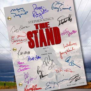 The Stand Part 1 Script Reprint w/ Facsimile Autographs | Stephen King Miniseries | 1994 Horror TV Screenplay | Gift for Collectors