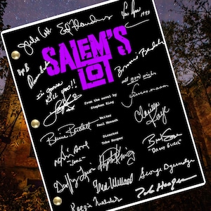 Salem's Lot Movie Script signiert, Autogramm Nachdrucke - 194 Seiten Salem's Lot Movie