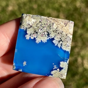 Blue Scenic Java Moss Agate - Collector’s Piece