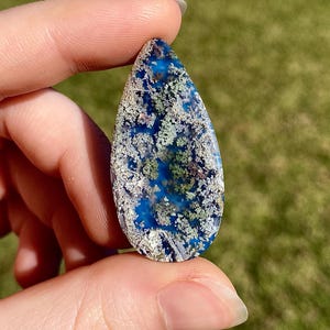 Blue Scenic Java Moss Agate - Collector’s Piece
