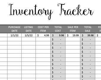 Inventory Tracker