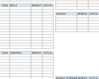 Bi Weekly Budget Editable