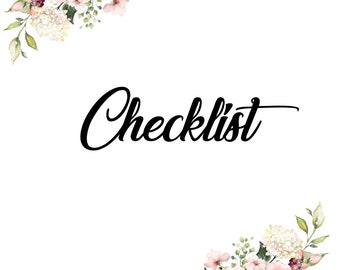 The Perfect Wedding Checklist
