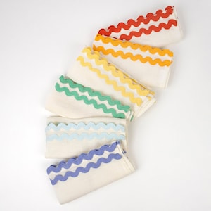 Meri Meri Colourful Ricrac Fabric Napkins (Pack of 6)