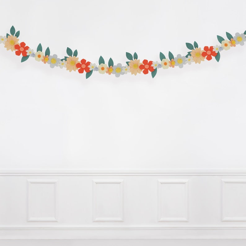 Meri Meri Floral Garden Garland - Thumbnail 2