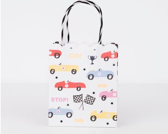 Meri Meri Race Car Party Bags | Birthday Party Decor | Goodie Bags