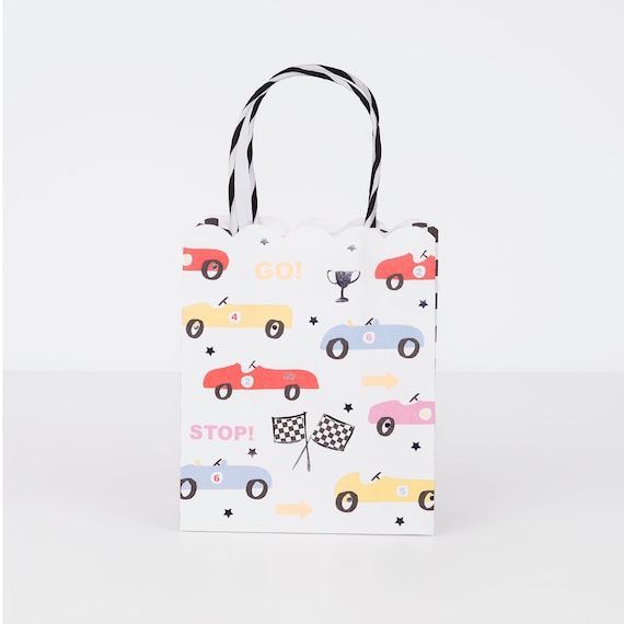 Meri Meri Race Car Party Bags (Pack of 8)