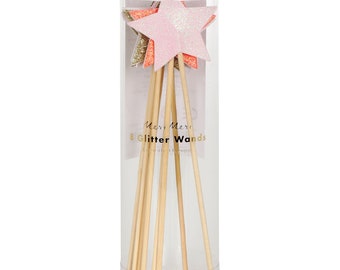 Glitter Star Wands (x 8)