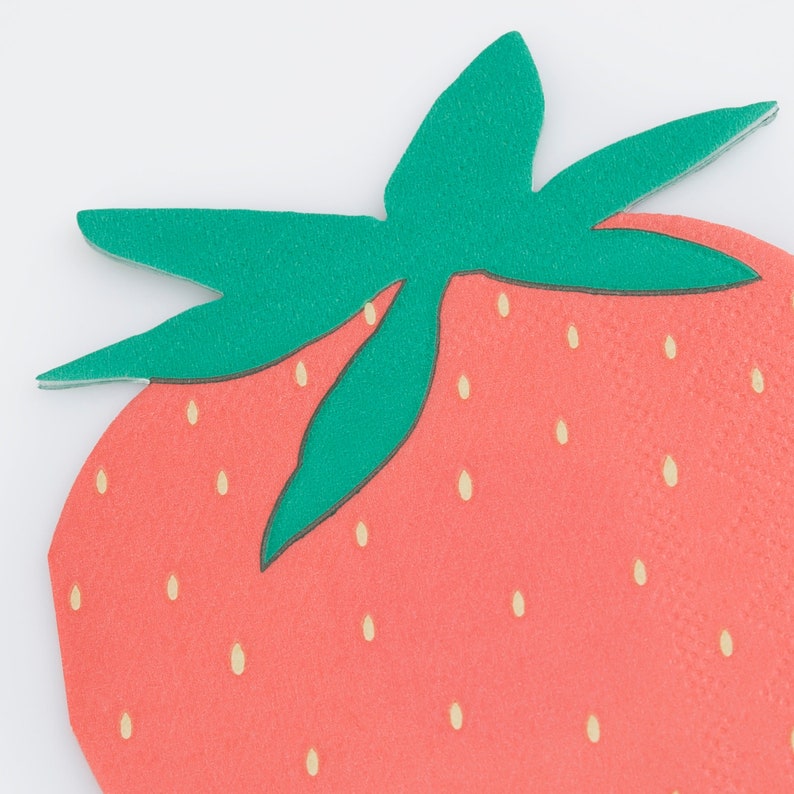 Strawberry Paper Napkins - Thumbnail 3
