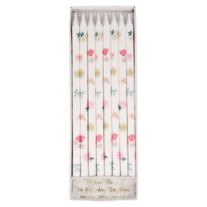 Floral Pattern Candles (x 16)