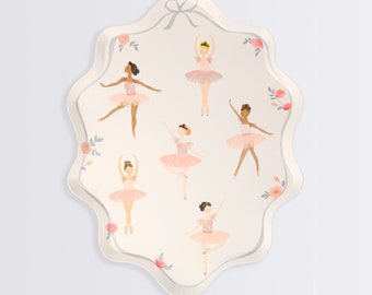 Ballerina Plates (x 8)