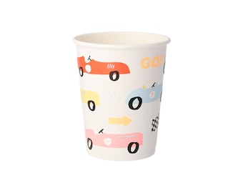 Meri Meri Race Car Party Cups | Birthday Party Decor | Party Tableware