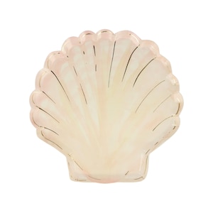 Watercolor Clam Shell Plates (set of 8)