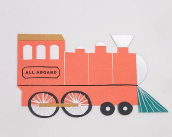 Meri Meri Train Napkins (Pack of 16)