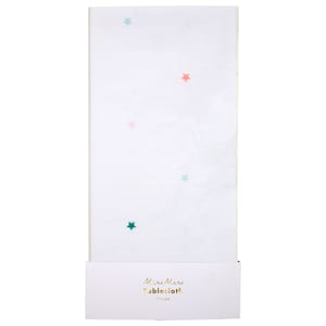 Meri Meri Rainbow Star Paper Tablecloth (Pack of 1)