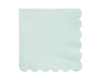 Large Mint Sorbet Paper Napkins (x 20)