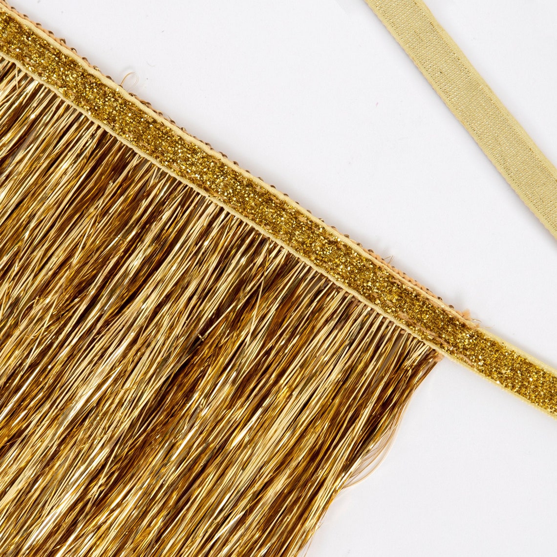Gold Tinsel Fringe Garland Etsy