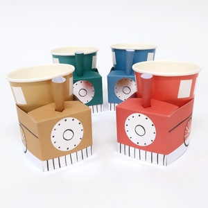 Train Cups (x 8)