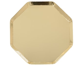 Meri Meri Gold Side Plates (Pack of 8)