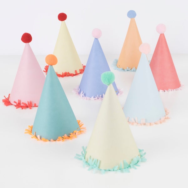 Large Party Hats (x 8)