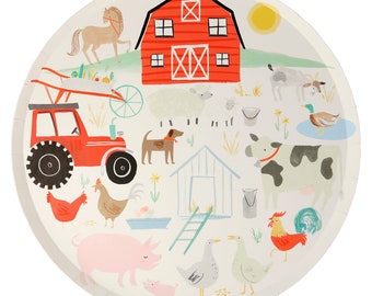 On The Farm Dinner Plates (x 8)